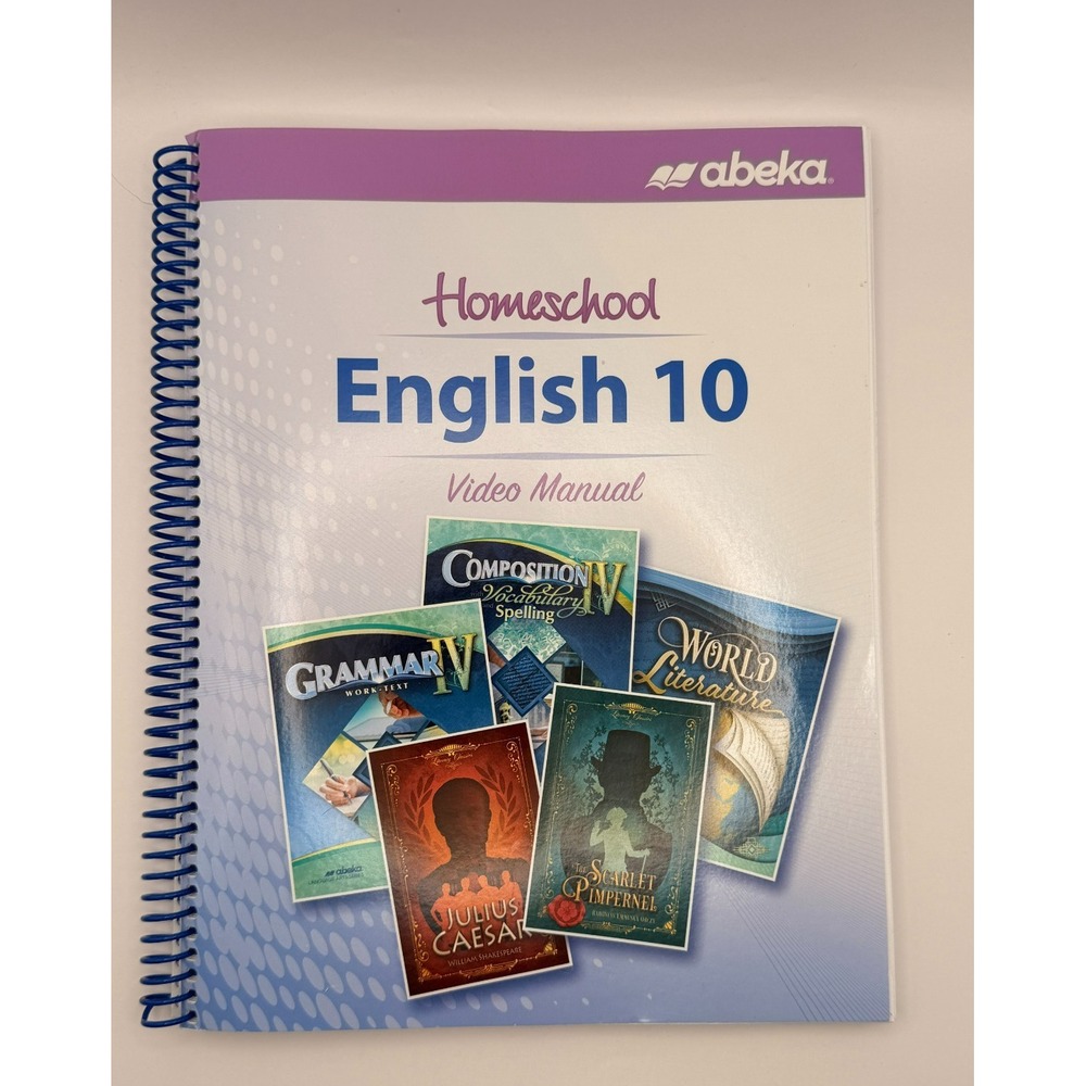 Abeka English 10 Grade 10 Curriculum Teacher Keys Literature Grammar 11 Book Lot